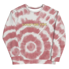 Red Tie-Dye Vibe Sweatshirt